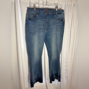 DL1961 Bridget Cropped High Rise Intasculpt Boot Cut Jeans in Zuma Sz 33